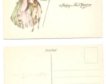 10 1920's  Old Vintage - HAPPY New YEAR - POSTCARDS