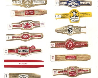 210 CIGAR BAND Labels -nuevas viejas bandas de cigarros