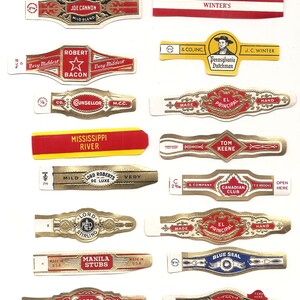 160 CIGAR BAND Labels -new old stock cigar bands 1930 ++++++