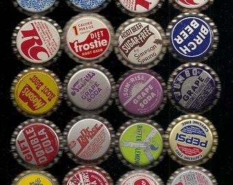 61  Unused Old SODA ,CORKS, BOTTLECAPS Collection