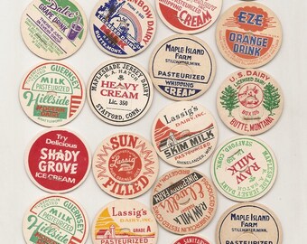 169 Old MILK Caps - DAIRY , JUICE, Etc.