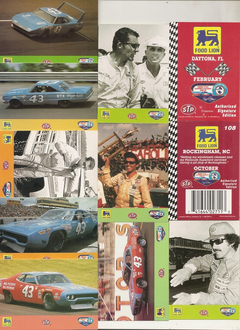 116 Vintage NASCAR TRADING CARDS Etsy