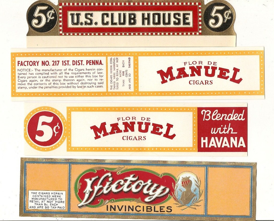 31 1930s Plus TOBACCO and CIGAR LABELS - Etsy