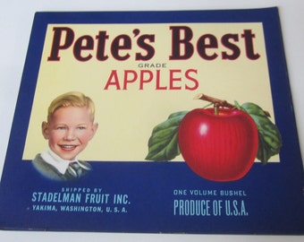 10 Old Vintage APPLES  CRATE LABELS