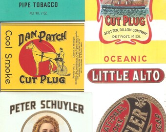 70 Old Vintage Unused CIGAR Box LABELS / TOBACCO all the labels are from the u.s.