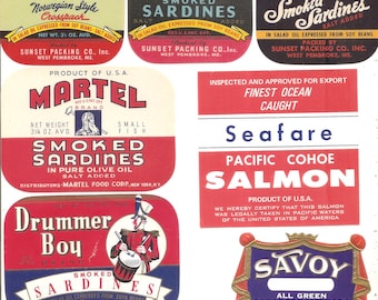 623 vintage product Brand Labels , tuna, pickles , vinegar, soda, beer, tobacco, whiskey, wine, cigar labels etc.....