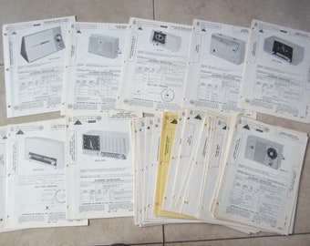 50 Old Vintage 1960 - RADIO - Instrucciones de reparación de Photofact CARPETAS
