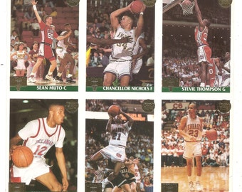 Old Vintage uncut sheet FRONT Row  BASKETBALL TRADING Cards