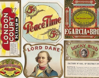 33 different 1930s plus TOBACCO and CIGAR Labels TOBACCO