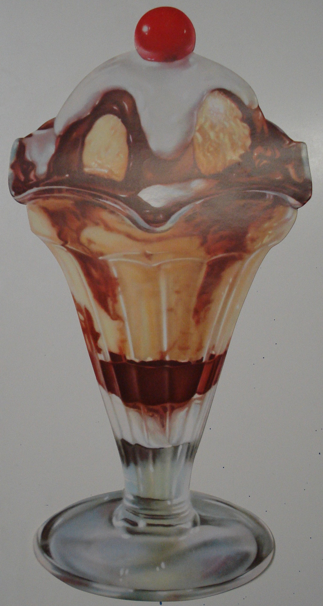 Old Vintage 1950's Ice CREAM FOUNTAIN - Hot Fudge Sundae Diecut - Etsy