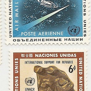 95 Vintage Unused UNITED NATIONS STAMPS image 3