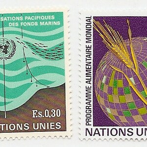 95 Vintage Unused UNITED NATIONS STAMPS image 9