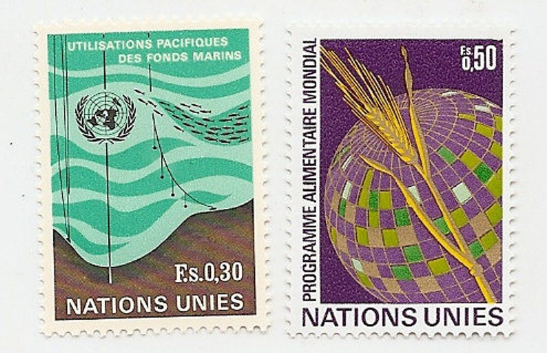 95 Vintage Unused UNITED NATIONS STAMPS image 9