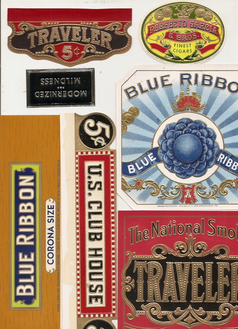 23 different 1930s plus TOBACCO and CIGAR LABELS | Etsy