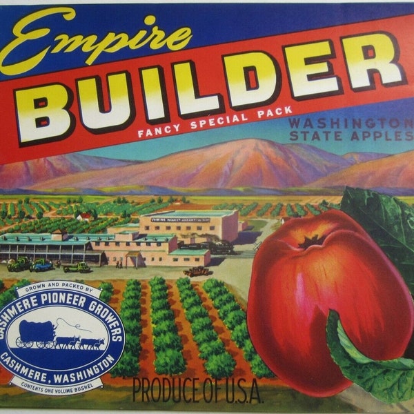 10 Old Vintage Apple  CRATE LABELS  Washington , California etc.....