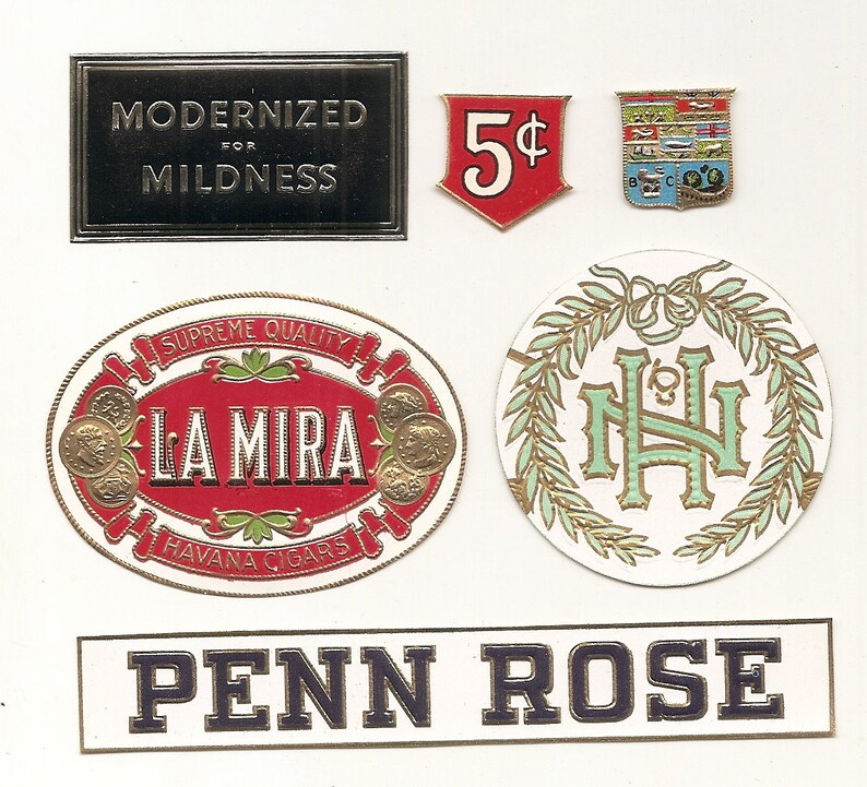 41 Different 1930s Plus TOBACCO and CIGAR LABELS - Etsy