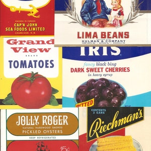 125 VINTAGE PRODUCT labels , tuna, spices, soda, beer, tobacco, whiskey, wine , etc... image 5