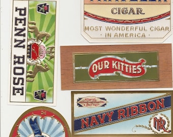 73 1930's plus Unused CIGAR Box LABELS / TOBACCO