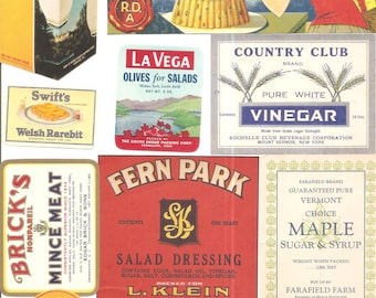 409 vintage product Brand Labels , tuna, pickles , vinegar, soda, beer, tobacco, whiskey, wine, cigar bands etc.....