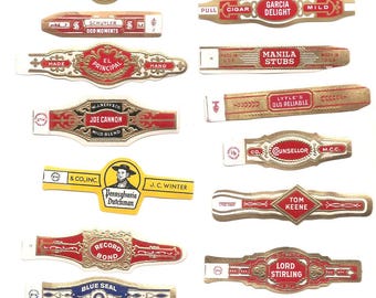 265 CIGAR BAND Labels -new old stock cigar bands