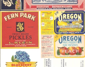 344 vintage product Brand Labels , tuna, pickles , vinegar, soda, beer, tobacco, whiskey, wine, cigar bands etc.....