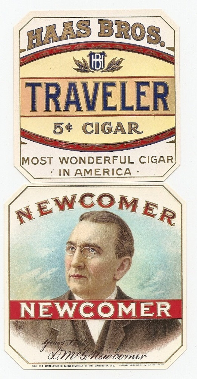 33 different 1930s plus TOBACCO and CIGAR Labels TOBACCO image 4