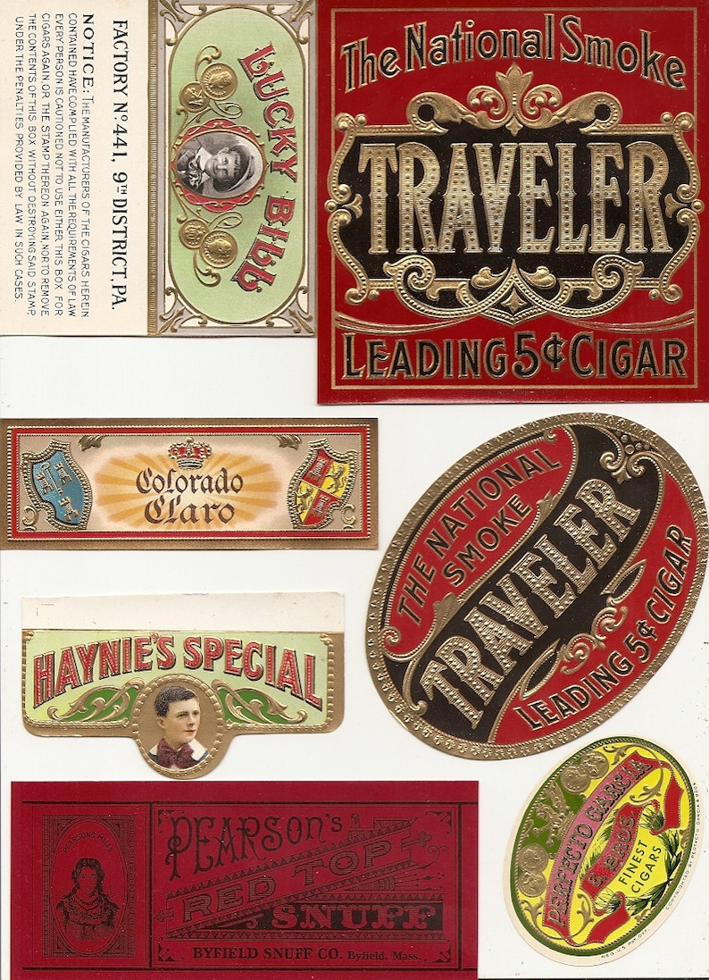 31 1930s Plus TOBACCO and CIGAR LABELS - Etsy
