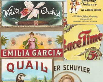 55 different 1930s plus TOBACCO and CIGAR LABELS