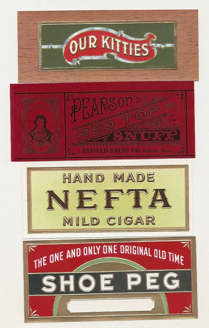 25 different 1930s plus TOBACCO and CIGAR LABELS | Etsy