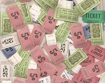 672 Vintage Plus Tickets Amusement, Carnival, Prizes, Retail store tags etc..