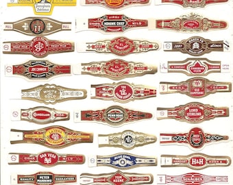 410 CIGAR BAND Labels -new old stock cigar bands 1930s+++