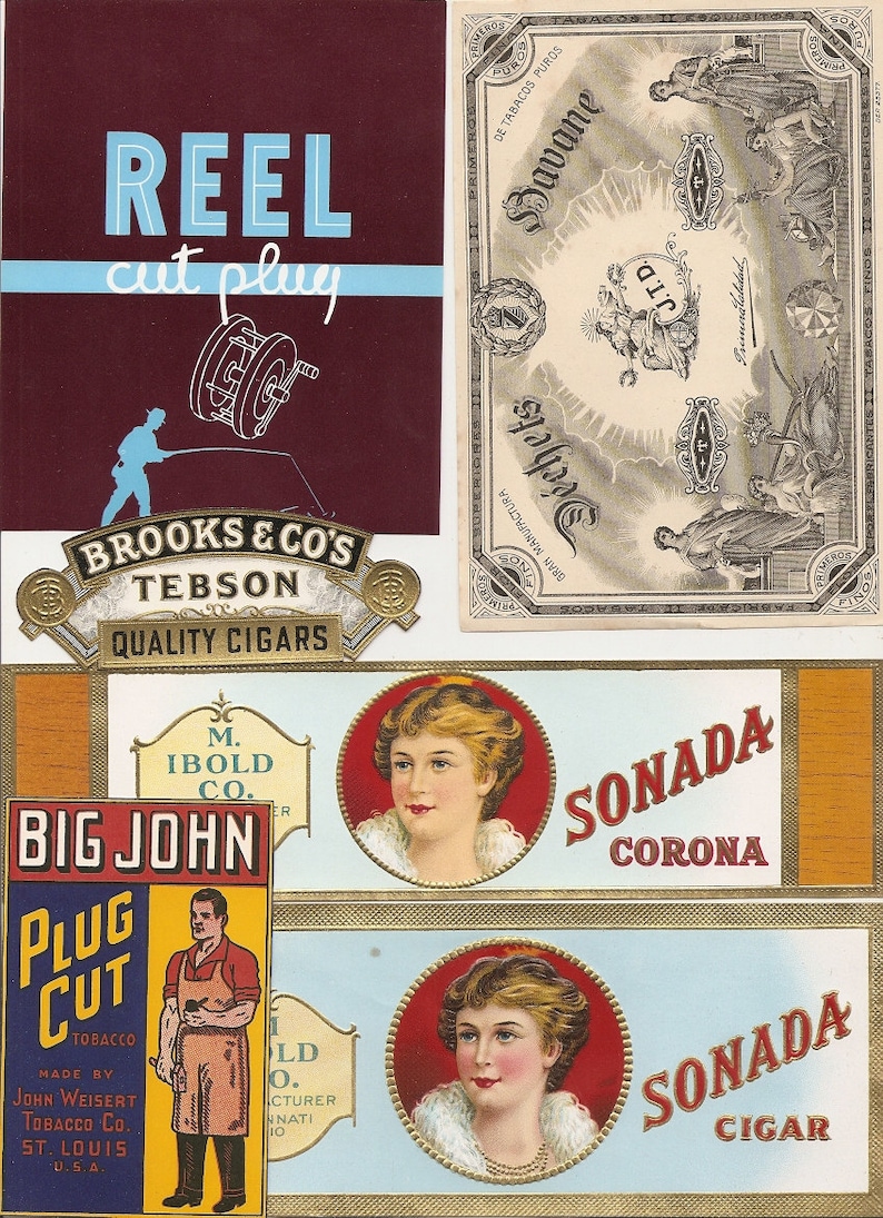 57 1930's Plus Unused CIGAR Box LABELS / TOBACCO | Etsy