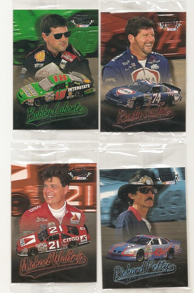 60 Vintage NASCAR TRADING CARDS Etsy