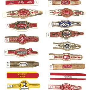 500 CIGAR BAND Labels -new old stock cigar bands
