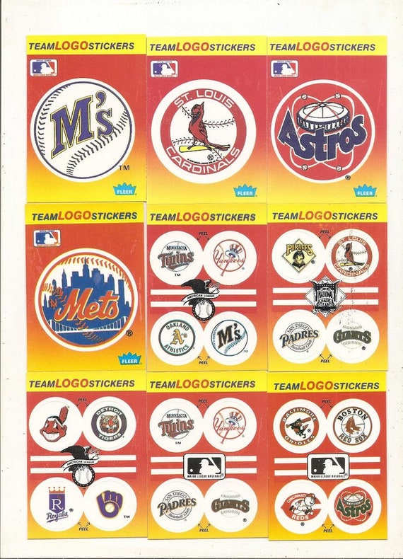 Fleer Team Logo Stickers