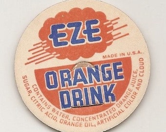 25 Old VINTAGE EZE ORANGE Drink caps