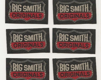 10 Vintage 1950's Cloth BIG SMITH ORIGINALS Clothing Labels