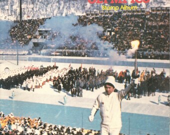 Old Vintage 1983 Stamp album WINTER OLYMPICS