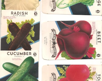 99 Old Vintage VEGETABLES etc.. Seed Packets