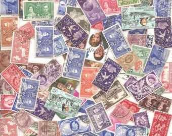 115 Old Vintage Stamps BRITISH