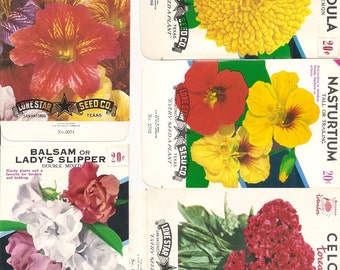 27 different Old Vintage - Vegetable & Flower - SEED PACKETS  Lone Star Seed Co. San Antonio , Texas.