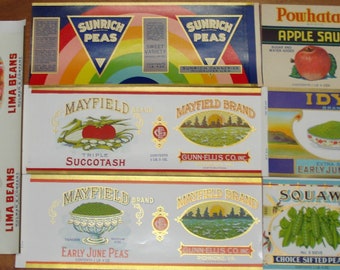 178 Etiquetas antiguas para latas vintage -