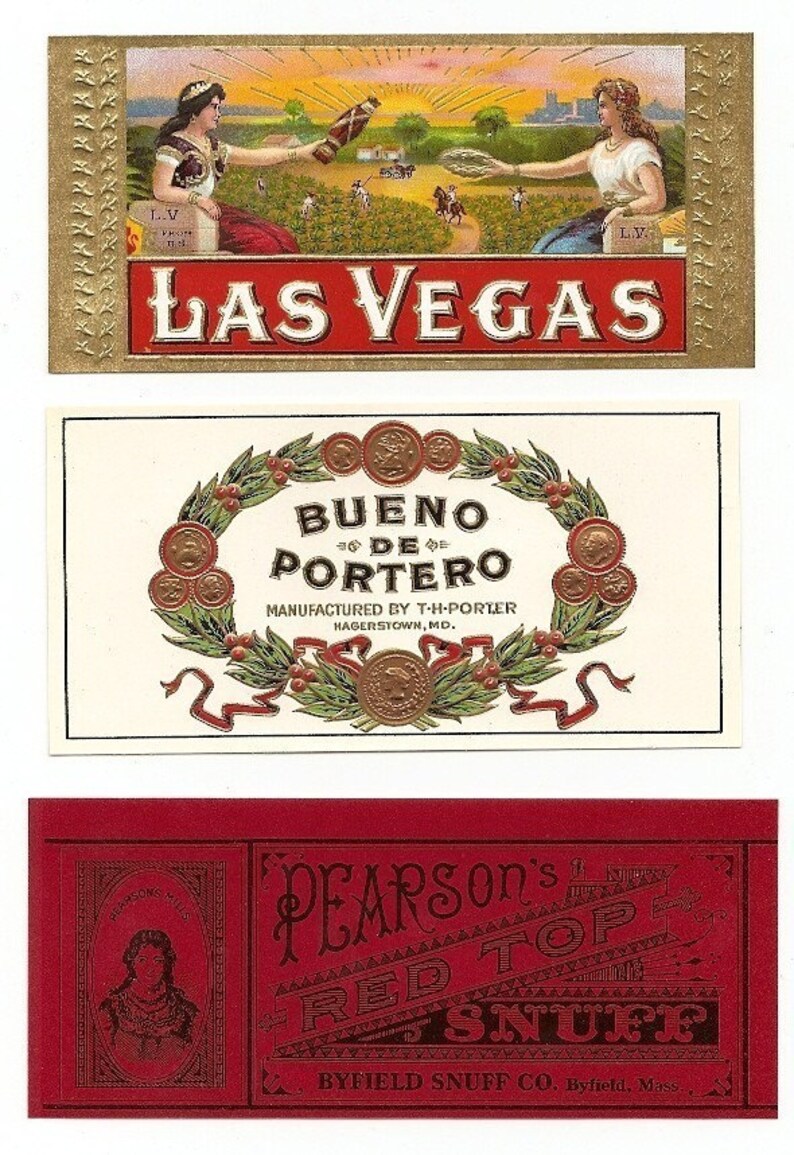 19 1930s plus TOBACCO And CIGAR LABELS.. | Etsy