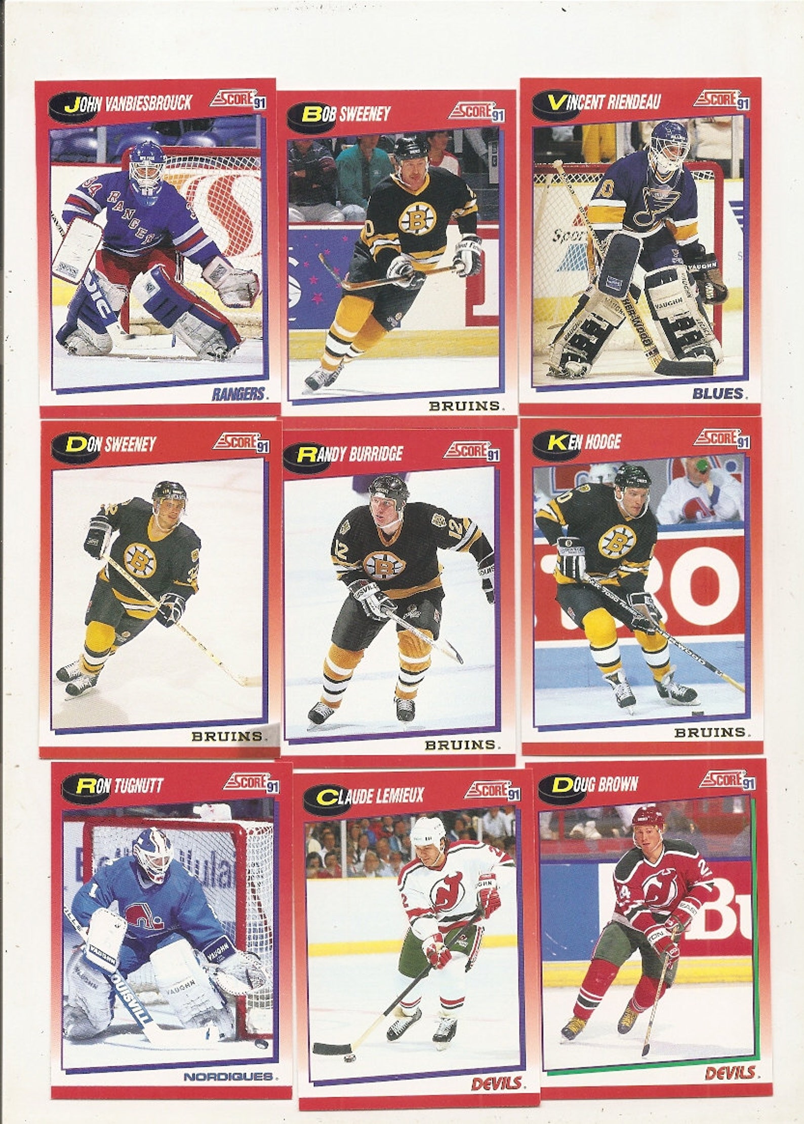 245-old-vintage-1991-score-hockey-trading-cards-etsy