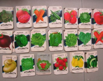 79 Old Vintage Vegetable / flower SEED PACKETS  Lone Star Seed Co. San Antonio , Texas.