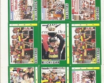 289 old Vintage TRAKS / NASCAR TRADING Cards