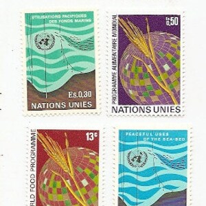 95 Vintage Unused UNITED NATIONS STAMPS image 6