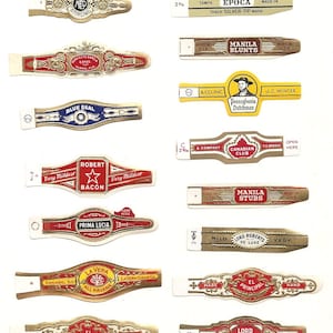 150 CIGAR BAND Labels -new old stock cigar bands 1930 ++