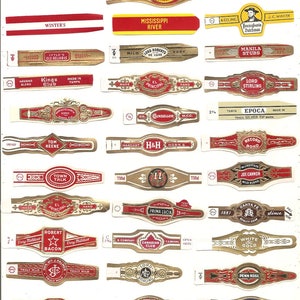 620 CIGAR BAND Labels -new old stock cigar bands 1930s+++