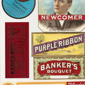 29 Different 1930s Plus TOBACCO and CIGAR LABELS - Etsy